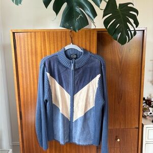 Vintage leather ski jacket